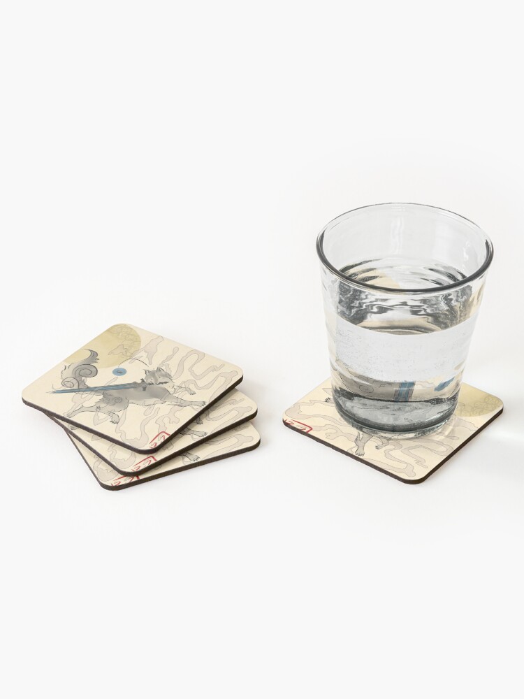 Alternate view of The Great Grey Wolf - Sifkami Coasters (Set of 4)