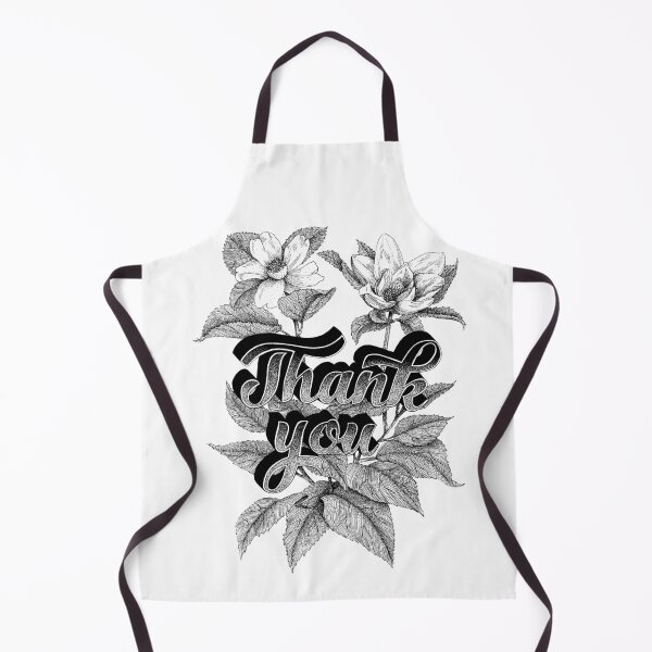Item preview, “Thank you” hand lettering illustration with flower designed and sold by TrueType.