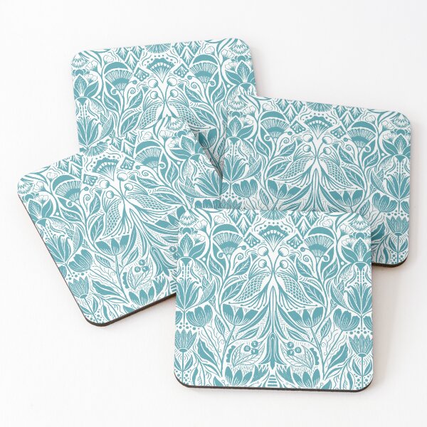 Item preview, Floral Symmetry in Blue  designed and sold by chardordesign.