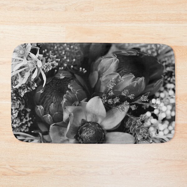 Item preview, black and white protea flower bouquet designed and sold by Marguerite Faure.