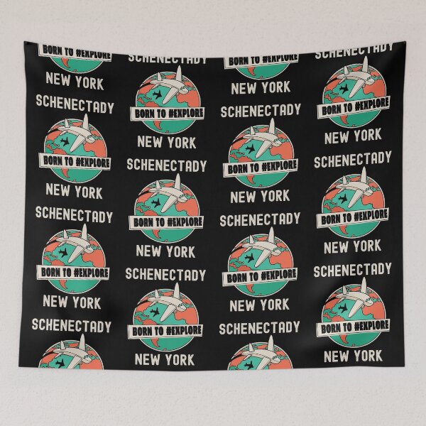 Item preview, Schenectady New York Born to Explore Travel Lover designed and sold by Free Shipping ✨ TODAY ONLY!.
