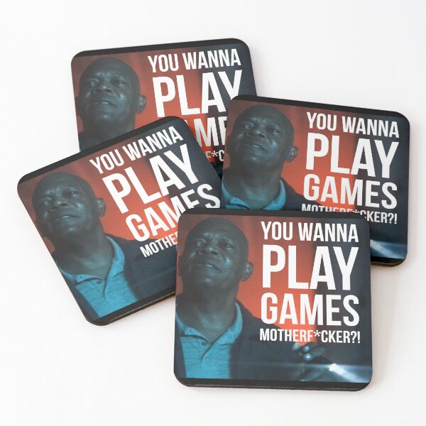 Item preview, Spiral Samuel L Jackson you wanna play games mother? designed and sold by Blacksoulgear.