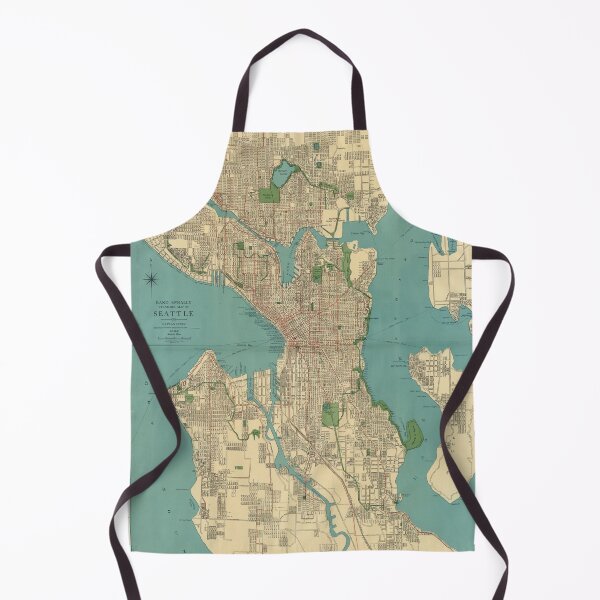 Item preview, Seattle Vintage Map | Full Color designed and sold by pckup.