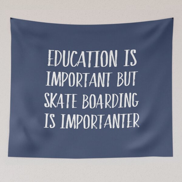 Item preview, La educación es importante pero el skate es importante designed and sold by CeciLop.