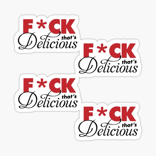 Item preview, F That's Delicious Sticker Pack designed and sold by Marko Stevic.