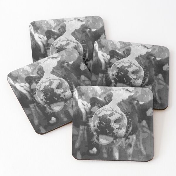 Item preview, Silly Cow Face Art Print designed and sold by LAURA TRACY.