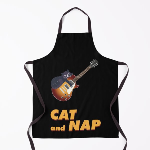 Item preview, Relaxed Cat on Rock Guitar | Cosmic | Catnap | Sunburst designed and sold by Fluffy-Vectors.