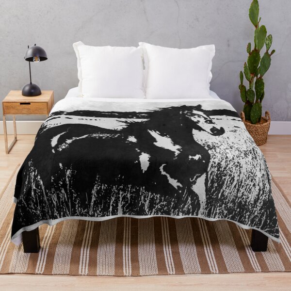 Item preview, Black & White Horse Art Print designed and sold by LAURA TRACY.