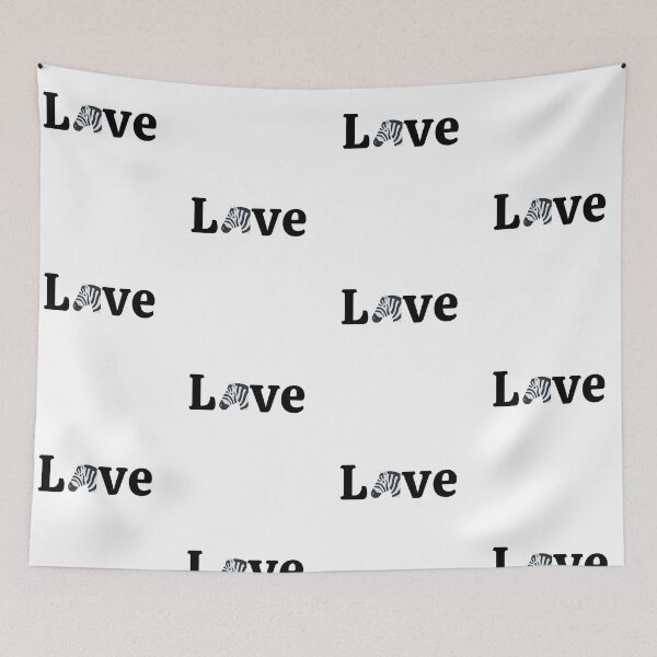 Item preview, Love Zebra, I love Zebras, patterned designed and sold by JRice66.