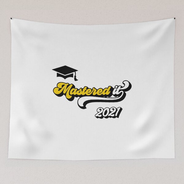 Item preview, Mastered It 2021 Saying / Masters Degree Grad Graduation design designed and sold by CreatedByHeidi.