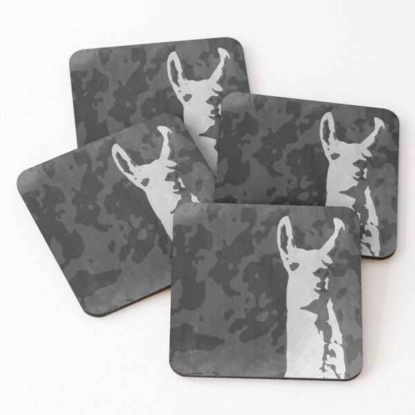 Item preview, Black & White Single Llama Art Print designed and sold by LAURA TRACY.