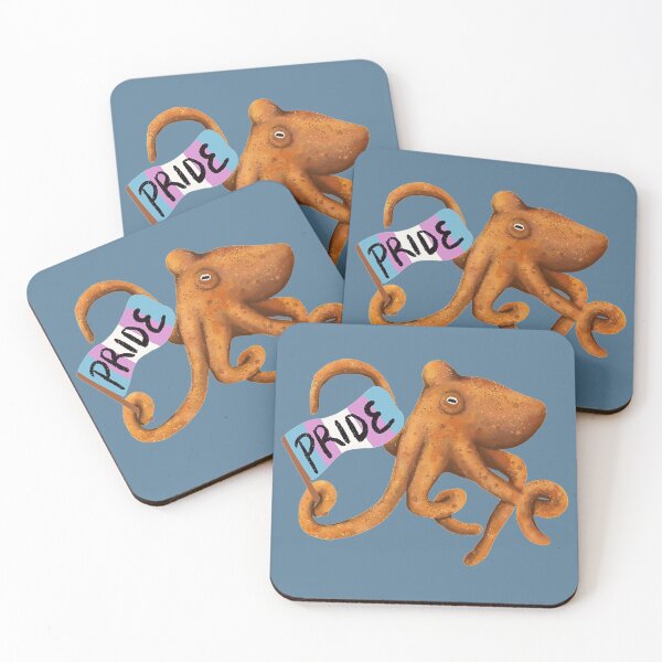 Item preview, Transgender Pride Octopus designed and sold by Squiddllr.