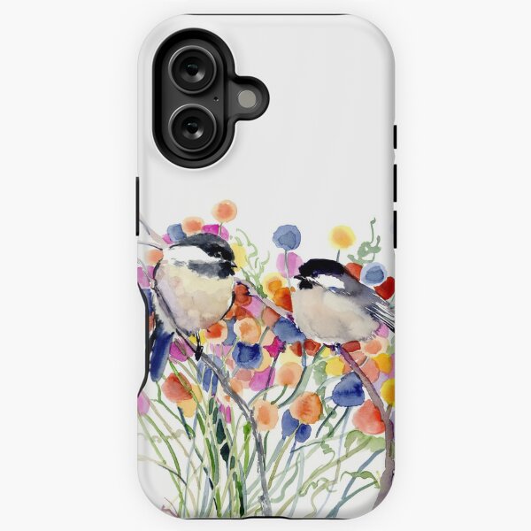 Aperçu de l'œuvre Mésanges et fleurs créée et vendue par surenart.