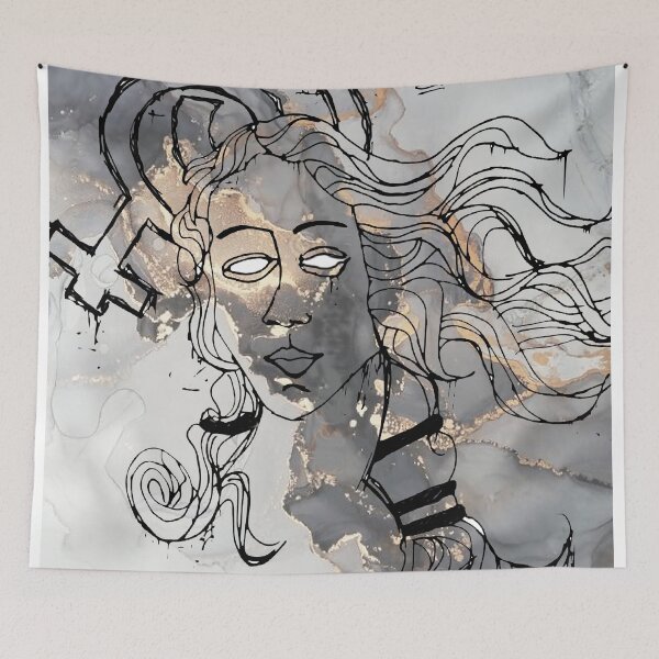 Item preview, Aphrodite Watercolor and Ink Art Print designed and sold by LAURA TRACY.