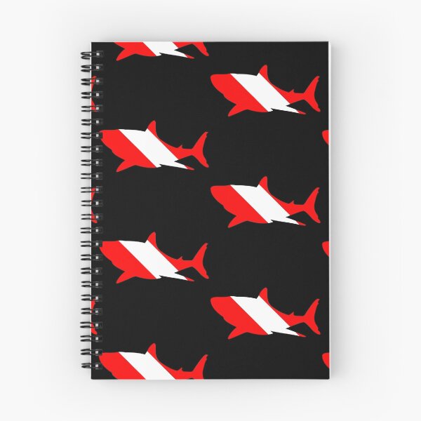 Item preview, Shark Dive Flag designed and sold by StormysSeas.