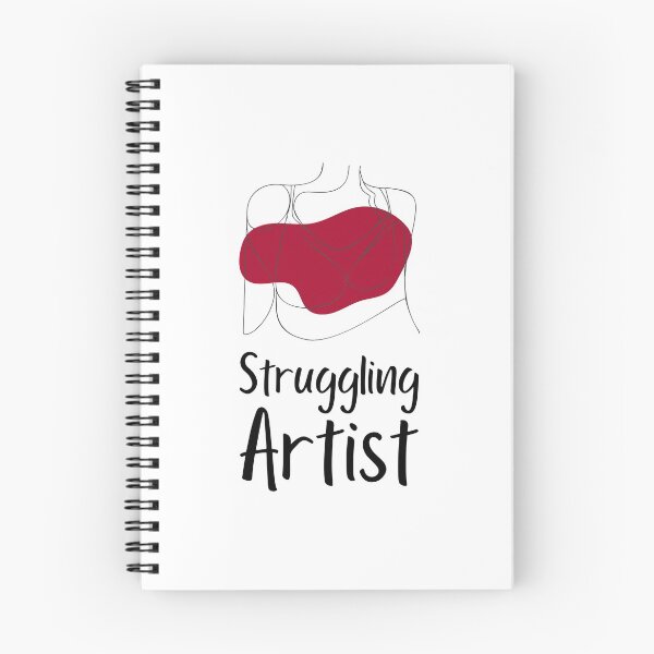 Item preview, Struggling Artist Woman Outline "Red Design" designed and sold by ProfusionPro.