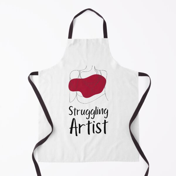 Item preview, Struggling Artist Woman Outline "Red Design" designed and sold by ProfusionPro.