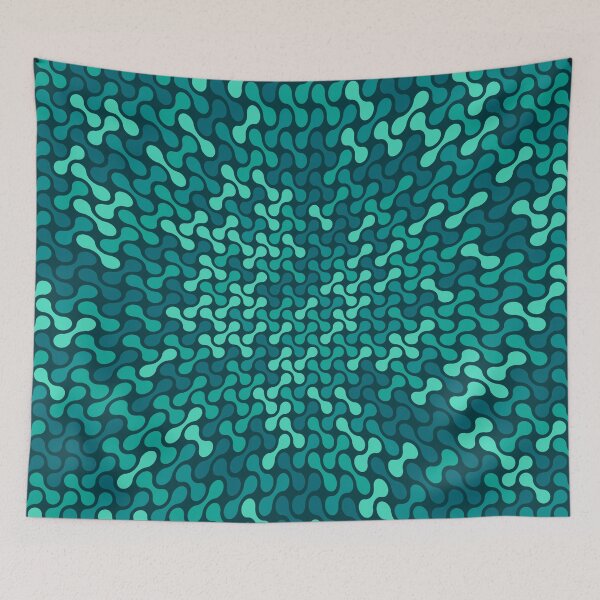Item preview, Warped Metaballs Pattern (Teal) designed and sold by John Uttley.