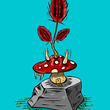 Artwork thumbnail, Porcini mushroom Poisonous by HilpArt