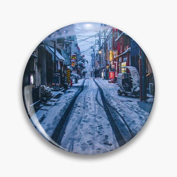 Item preview, From My Umbrella / Snowy Day Backalley in Tokyo Japan designed and sold by Koukichi Takahashi.