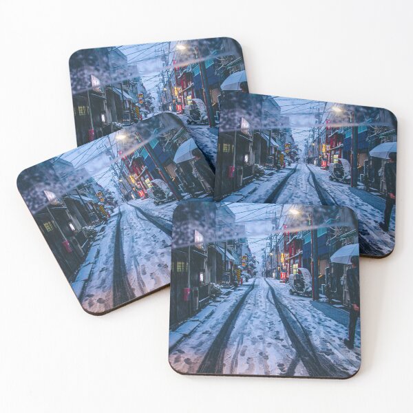 Item preview, From My Umbrella / Snowy Day Backalley in Tokyo Japan designed and sold by Koukichi Takahashi.