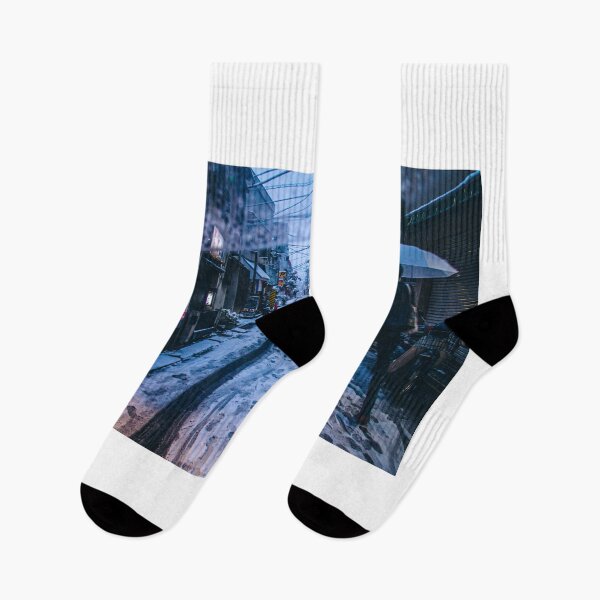 Item preview, From My Umbrella / Snowy Day Backalley in Tokyo Japan designed and sold by Koukichi Takahashi.
