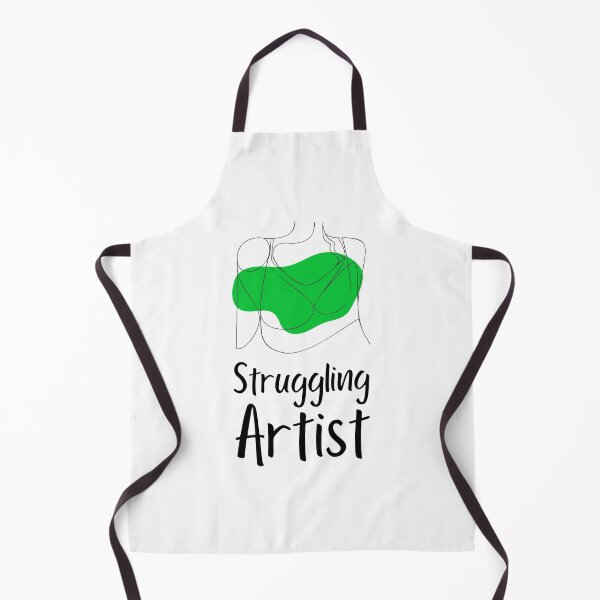 Item preview, Struggling Artist Woman Outline "Green Design" designed and sold by ProfusionPro.