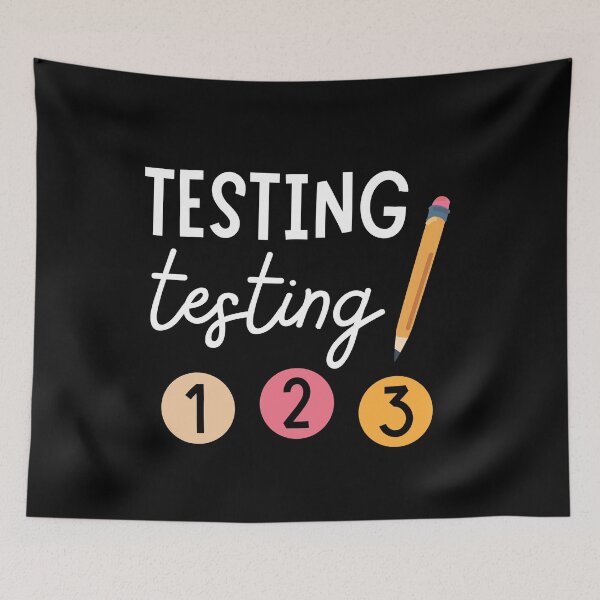 Item preview, Testing Testing 123 designed and sold by Dope Trends ☑️.