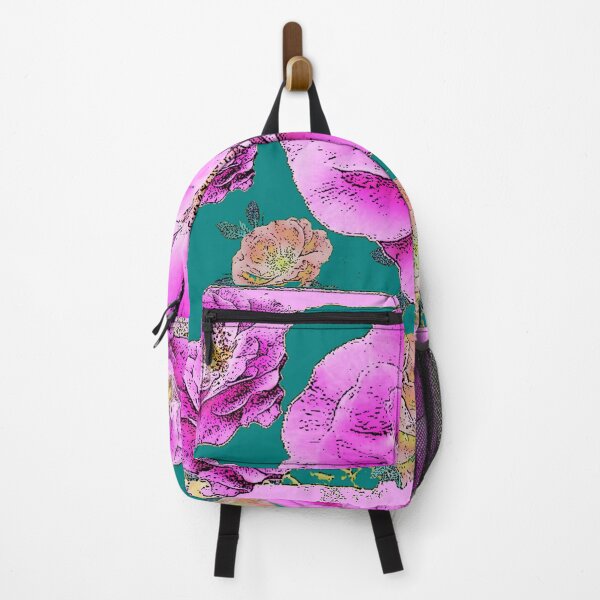 Item preview, ANTIQUE STYLE TEAL COLOR ROSE GARDEN ABSTRACT designed and sold by sharlesart.