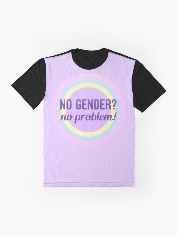 No Gender No Problem Non Binary Lgbtq Graphic T Shirt For Sale By Riotcakes Redbubble