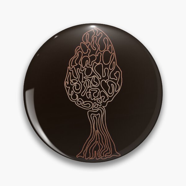 Item preview, Morel Mushroom - Doodle Line Art 06 designed and sold by serenaking.