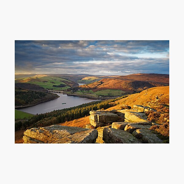 Ladybower from Bamford Edge Photographic Print