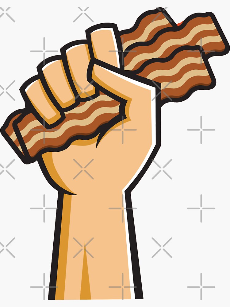 "BACON" Sticker for Sale by Kongregater123 Redbubble