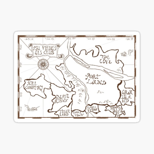 PSU Vikings GIS Club Sticker
