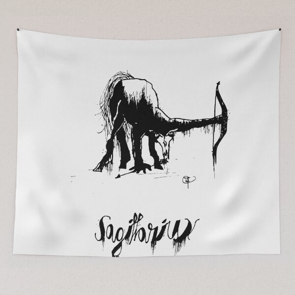 Item preview, Sagittarius Horoscope Art Print designed and sold by LAURA TRACY.