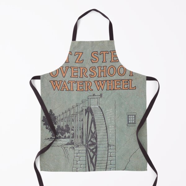 Vintage Water Wheel Catalog Cover Apron