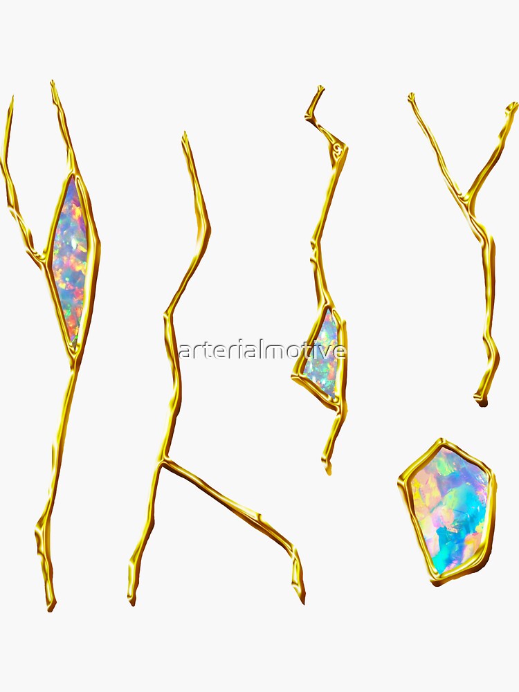 "Create your own Kintsugi best as transparent stickers" Sticker for