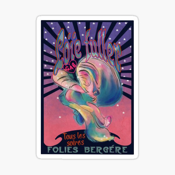 Loie fuller dancer Sticker