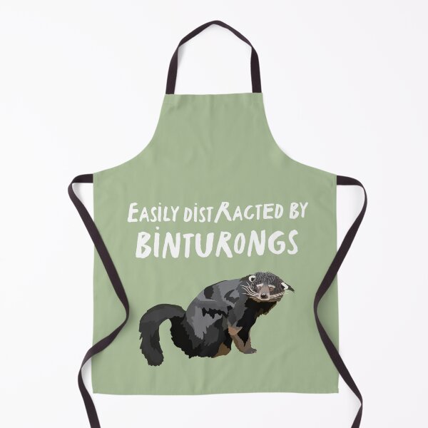Item preview, B is for Binturong,Binturong Illustration – Curious and Unique Southeast Asian Mammal Artwork designed and sold by PrettylittlepastelUk.