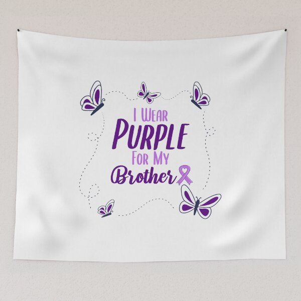 Item preview, I Wear Purple for My Brother - Alzheimer's Disease Awareness designed and sold by EMRASDesigns.