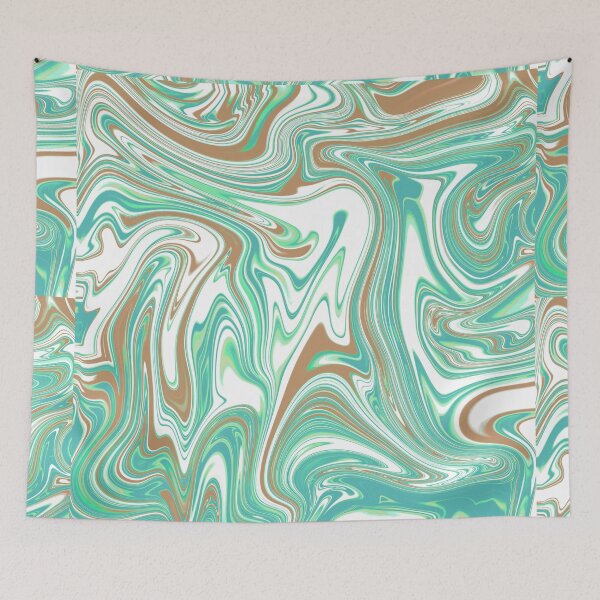 Item preview, Marble Pattern - Turquoise and Gold  designed and sold by jociart.