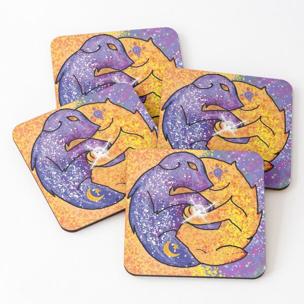 Item preview, Artemis and Apollo Wolves designed and sold by TracyArtDesigns.