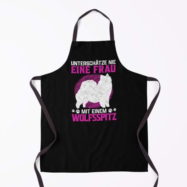 Artikelvorschau, Frau mit Wolfsspitz deutscher Spitz Besitzerin Humor entworfen und verkauft von madgrfx.