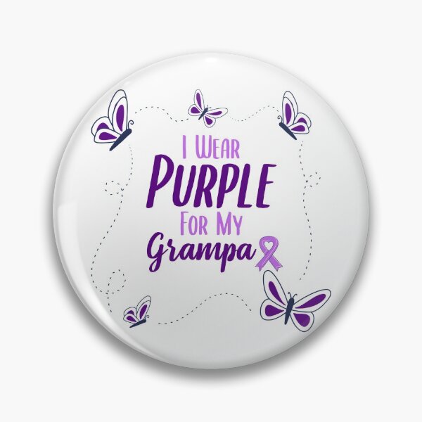 Item preview, Copy of I Wear Purple for My Grampa - Alzheimer's Disease Awareness designed and sold by EMRASDesigns.