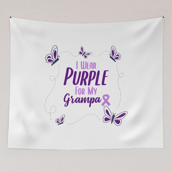 Item preview, Copy of I Wear Purple for My Grampa - Alzheimer's Disease Awareness designed and sold by EMRASDesigns.