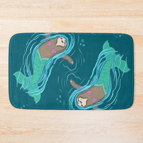 Item preview, Back Float Lazy Sloth Mermaid designed and sold by Casey Wilkinson.