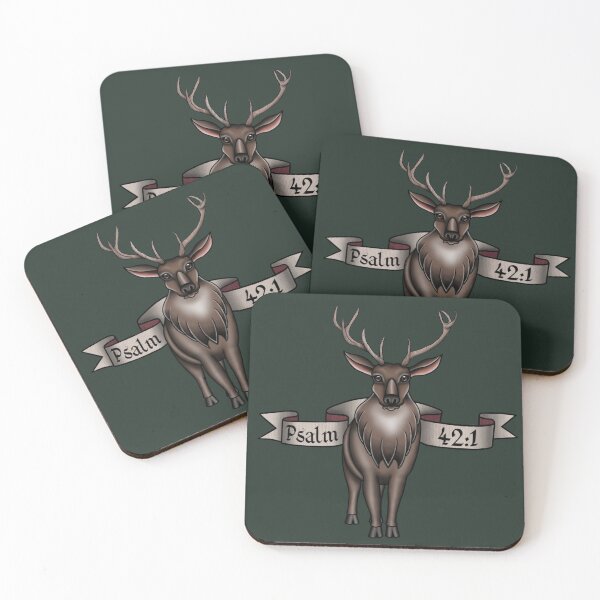 Item preview, Stag with Psalm 42:1 designed and sold by Sophia Frederick.