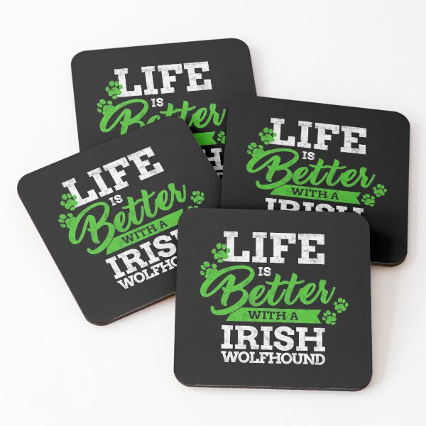 Item preview, Life is better with an Irish Wolfhound Greyhound saying designed and sold by madgrfx.