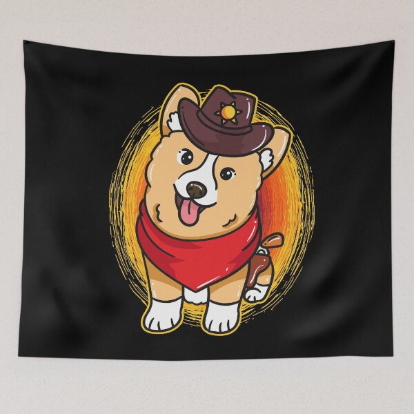 Item preview, Corgboy Funny Corgi Dog Cowboy designed and sold by Hananiah Merch.