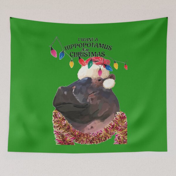 Item preview, I want a hippopotamus for Christmas  designed and sold by 3leggeddogg.